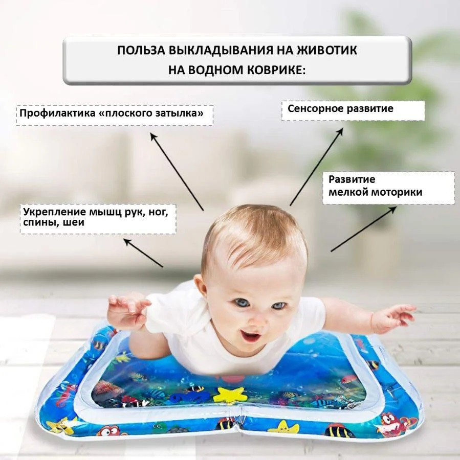 

Водяной коврик с рыбками Inflatable water play mat