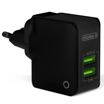 

Зарядное устройство Intaleo TCA242 (2USB2,4A) (black) (1283126491733), Черный