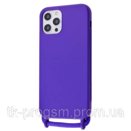 

Чехол (Lanyard Case) для iPhone 12 Pro Max со шнуром Ultramarine