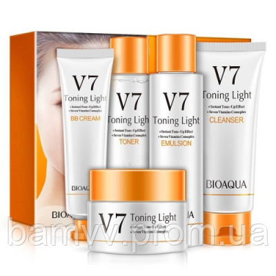 

Набор с витаминным комплексом Bioaqua V7 Toning Light Vtamins SKL67-284219