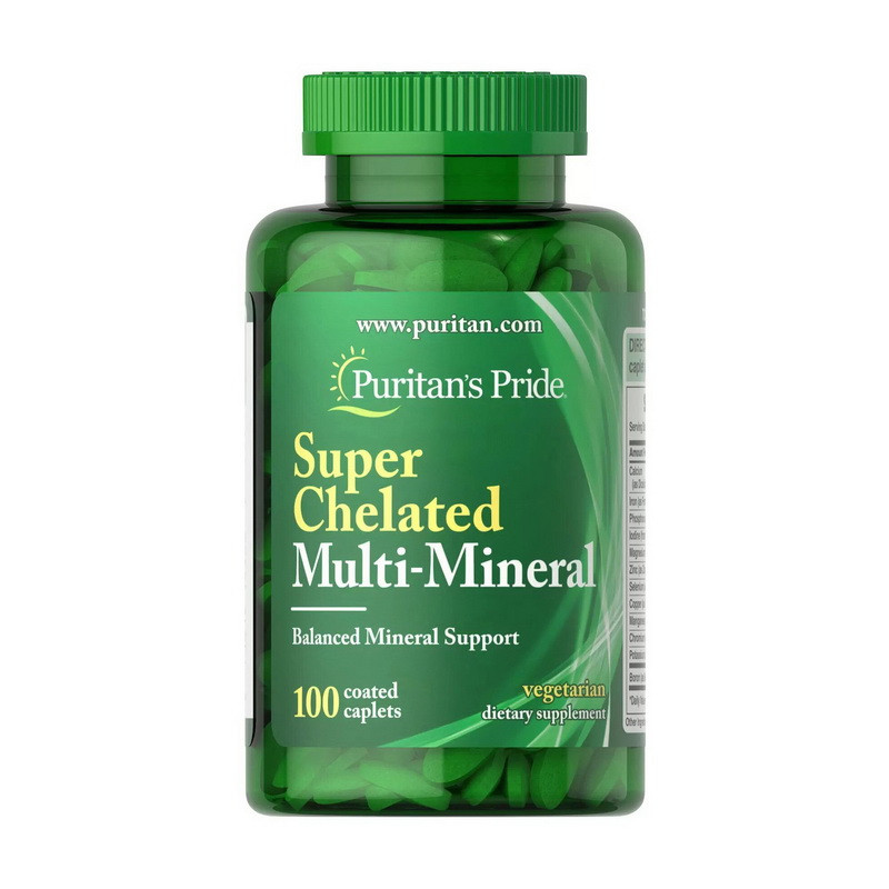 

Минеральный комплекс Puritan's Pride Super Chelated Multi-Mineral 100 капсул