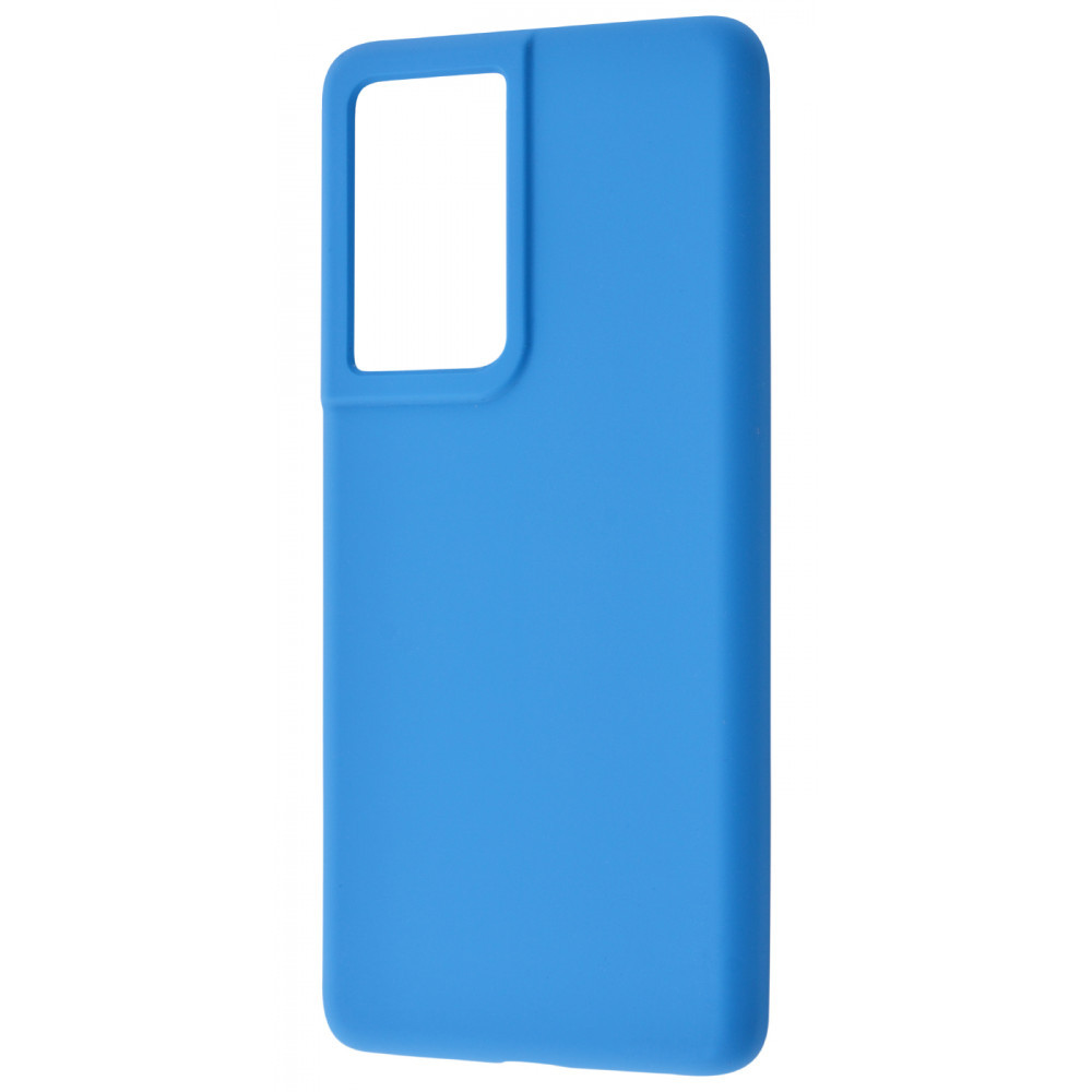 

Чехол накладка Samsung Galaxy S21 Ultra WAVE Full Silicone Cover blue