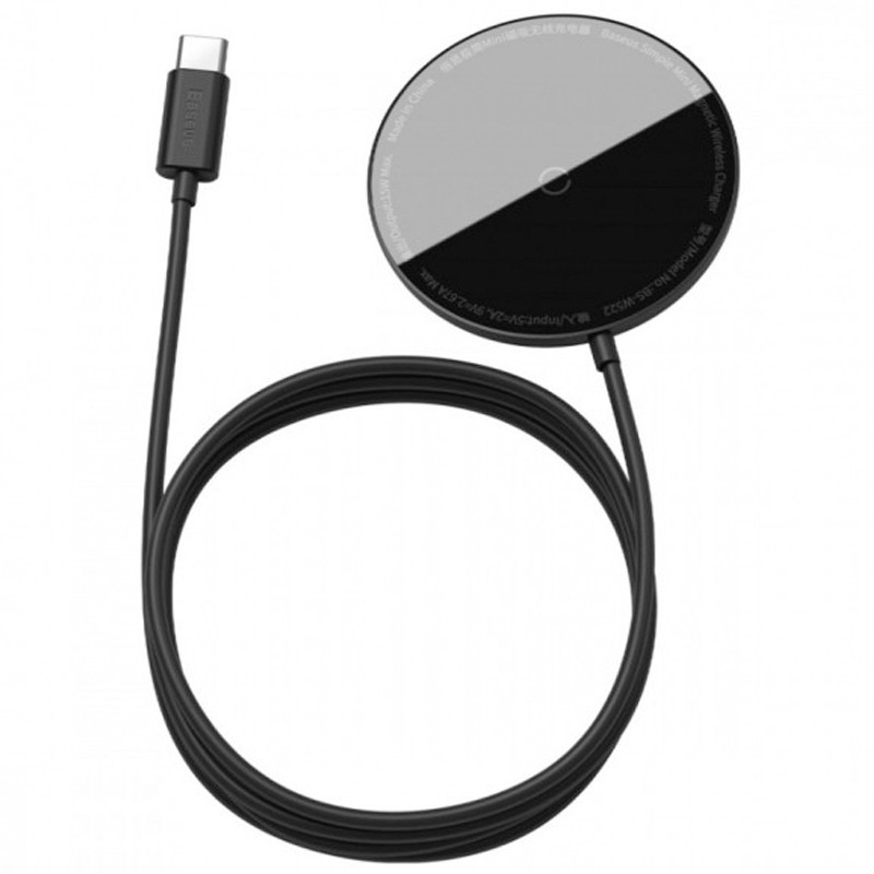 

Беспроводное ЗУ Baseus Simple Mini Magnetic (WXJK-F02) White, Black;черный