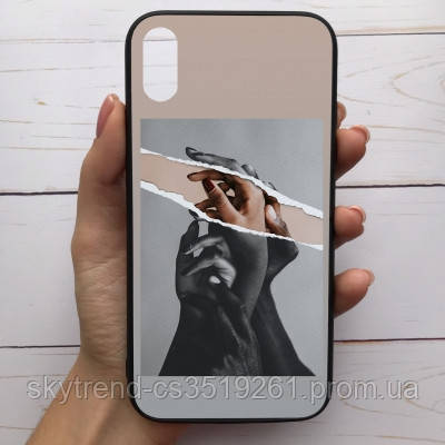 

Чехол Mood для iPhone X/Xs с рисунком Руки обнимают друг друга SKL68-285847, Разные цвета