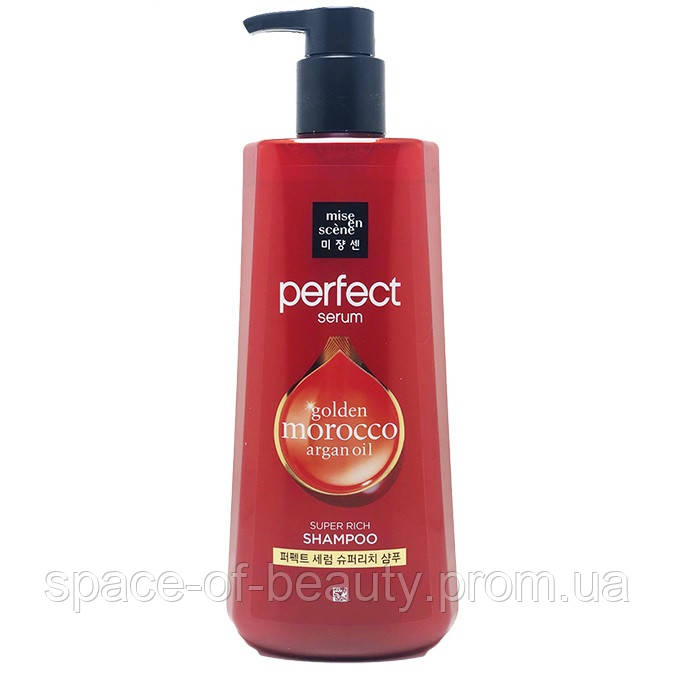 

Шампунь для поврежденных волос Mise en Scene Perfect Serum Shampoo Super Rich 680 ml