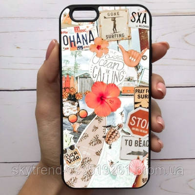 

Чехол Mood для iPhone 6/6s с рисунком Цветок коллаж ohana SKL68-285352, Разные цвета