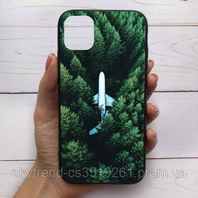 

Чехол Mood для iPhone 11 с рисунком Самолет в лесу SKL68-287631, Разные цвета