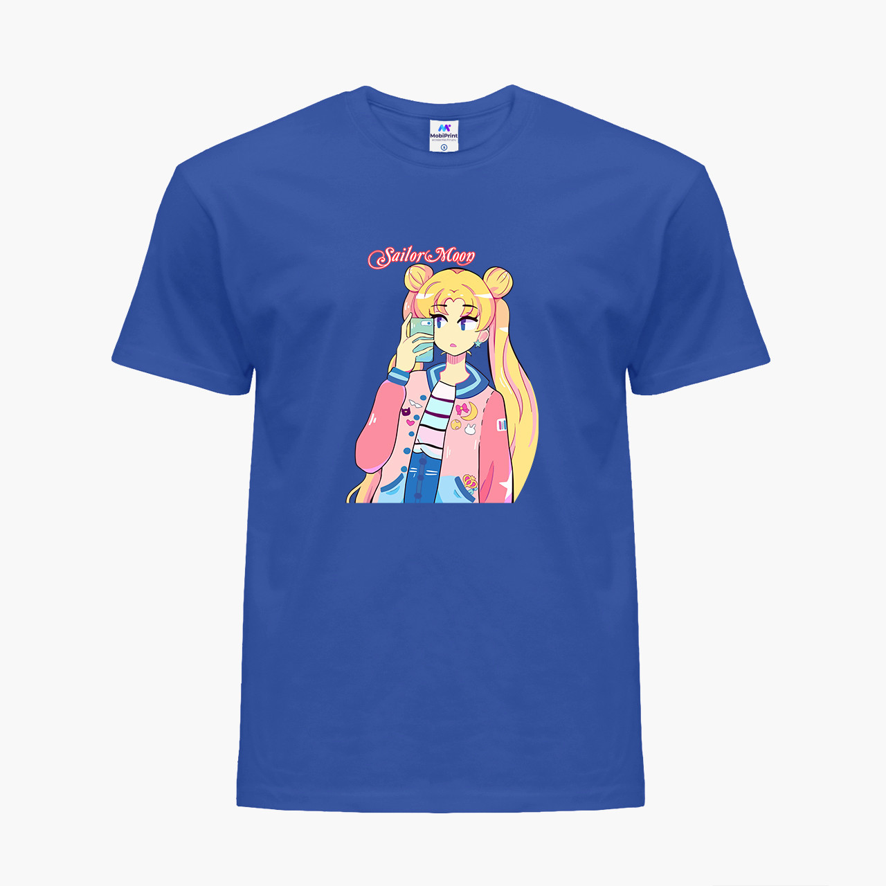

Детская футболка для девочек Сейлор Мун (Sailor Moon) (25186-2924-BL) Синий 146