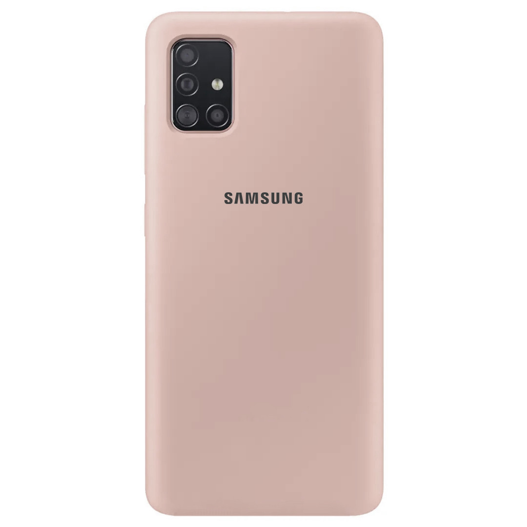 

Чехол Silicone Cover Full Protective (AA) для Samsung Galaxy A71, Розовый / pink sand