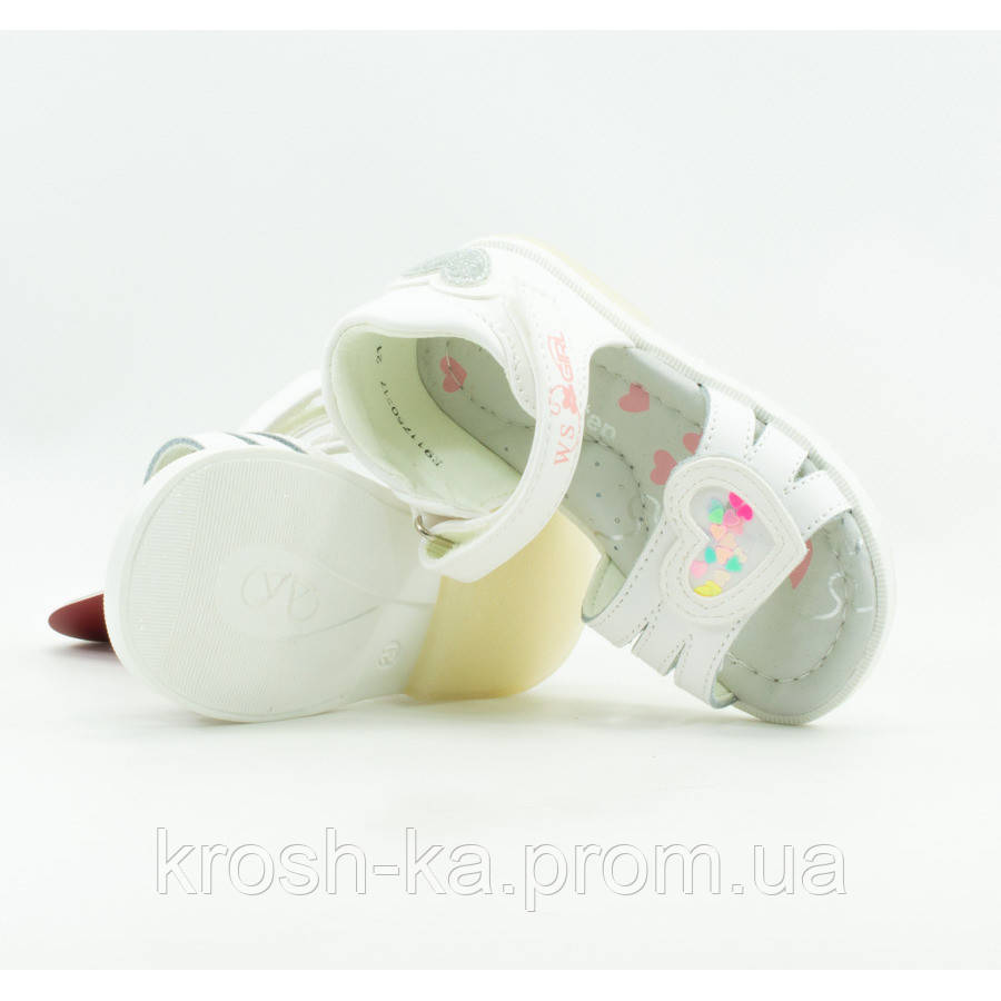 

Босоножки для девочки (18-22)р ортопедические белый Weestep Китай R911750217W