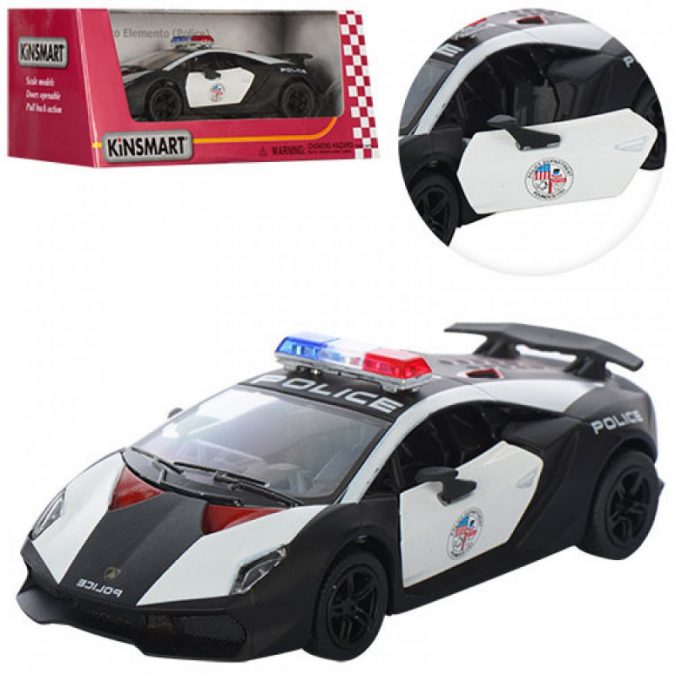 

Коллекционная игрушечная машинкиа POLICE LAMBORGHINI KT5359WP инерционная