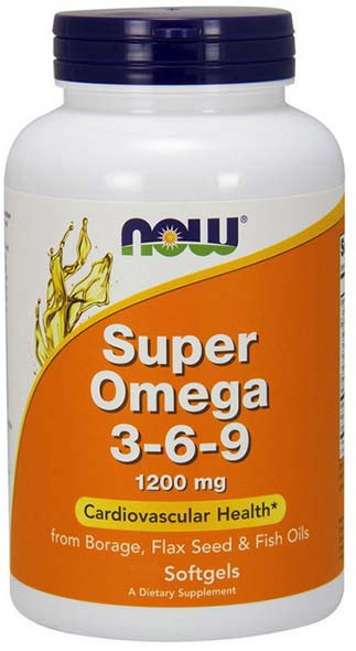 

Super Omega 3-6-9 1200 мг. NOW (90 капс.)