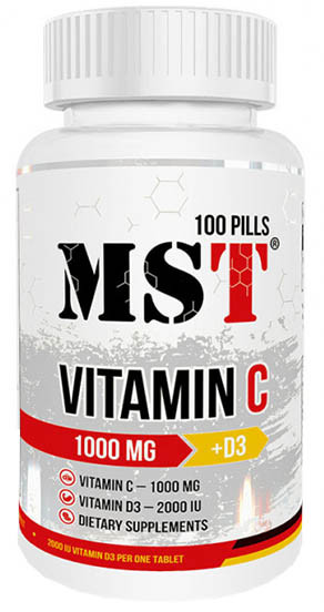 

Vitamin C 1000 Mg +D3 MST (100 таб.)