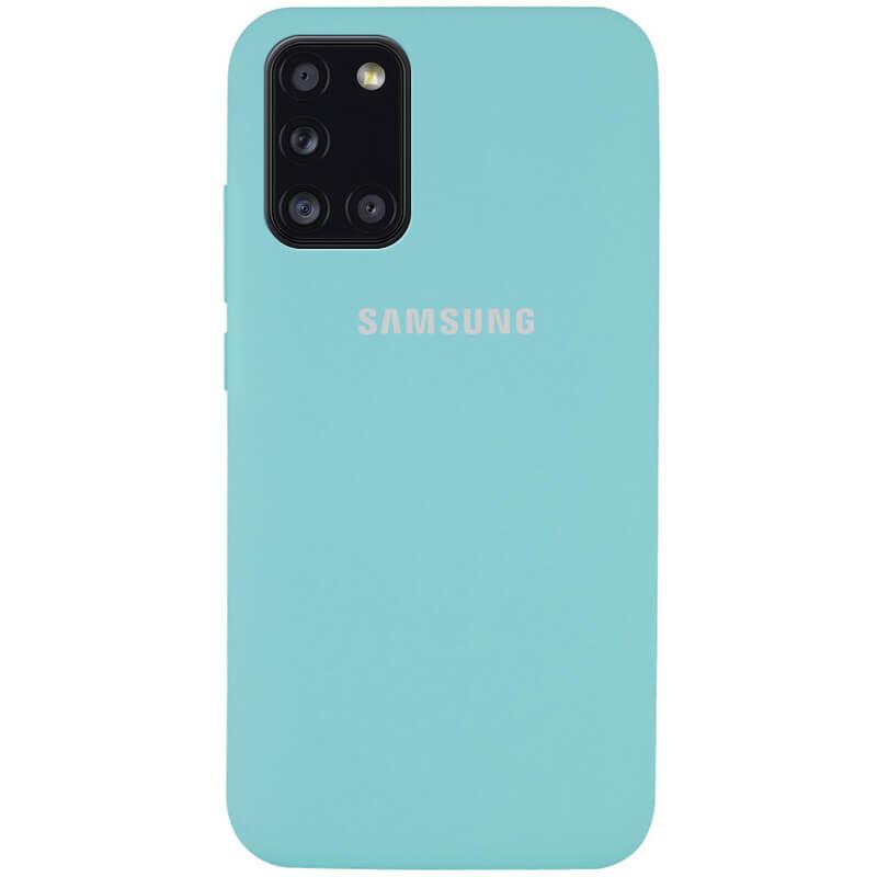 

Чехол Silicone Cover Full Protective (AA) для Samsung Galaxy A31 Бирюзовый / Ice Blue