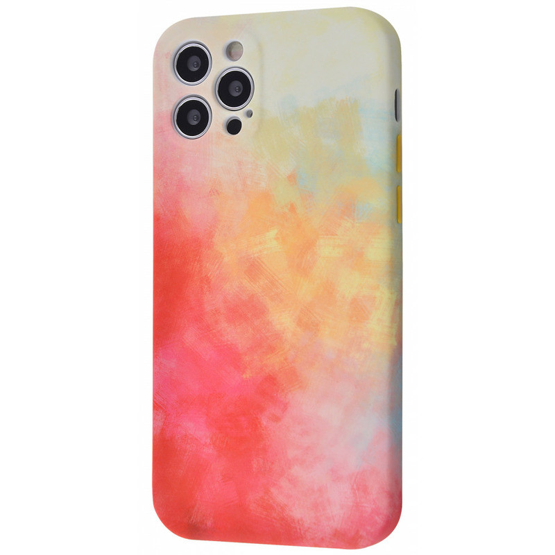 

Чехол WAVE Watercolor Case (TPU) iPhone Xr (white/red)