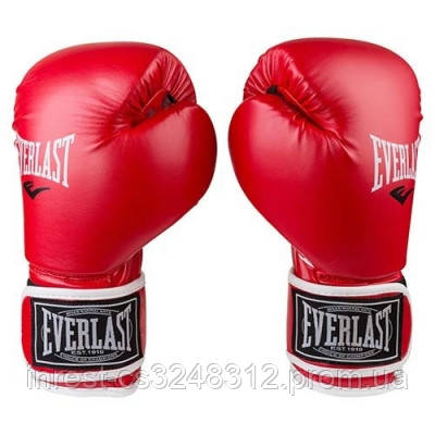 

Боксерские перчатки красные 6oz Everlast DX-445 SKL11-281338, Красный