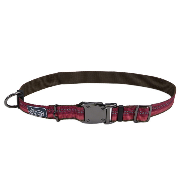 

Coastal K9 Explorer Collar КОСТАЛ К9 ЭКСПЛОРЕР светоотражающий ошейник для собак, 2.5х30-46см, Малиновый