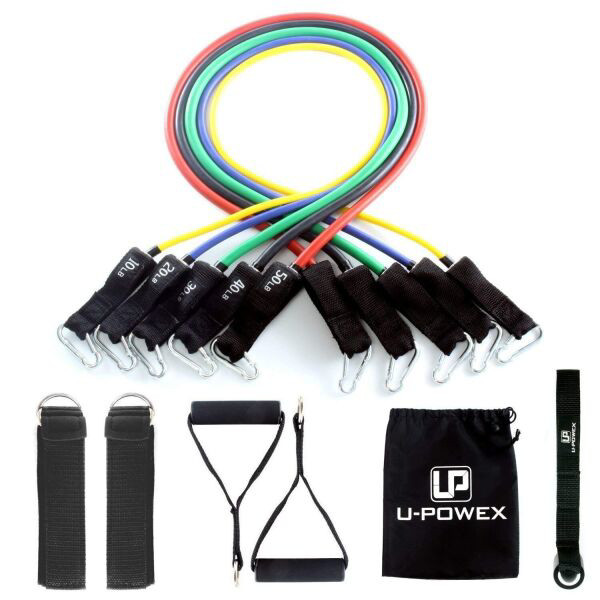 

Набор трубчатых эспандеров для упражнений U-Powex Home Gym 5 шт аксессуары для фитнеса спорта для женщин