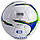 Мяч футбольный №5 PU SHINY CORE FIGHTER CR-028 (№5, 4 сл., сшит вручную, белый-синий-зеленый), фото 2
