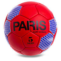 М'яч футбольний №5 грипу 5сл. PARIS SAINT-GERMAIN FB-0592 (№5, 5 сл., Зшитий вручну), фото 1
