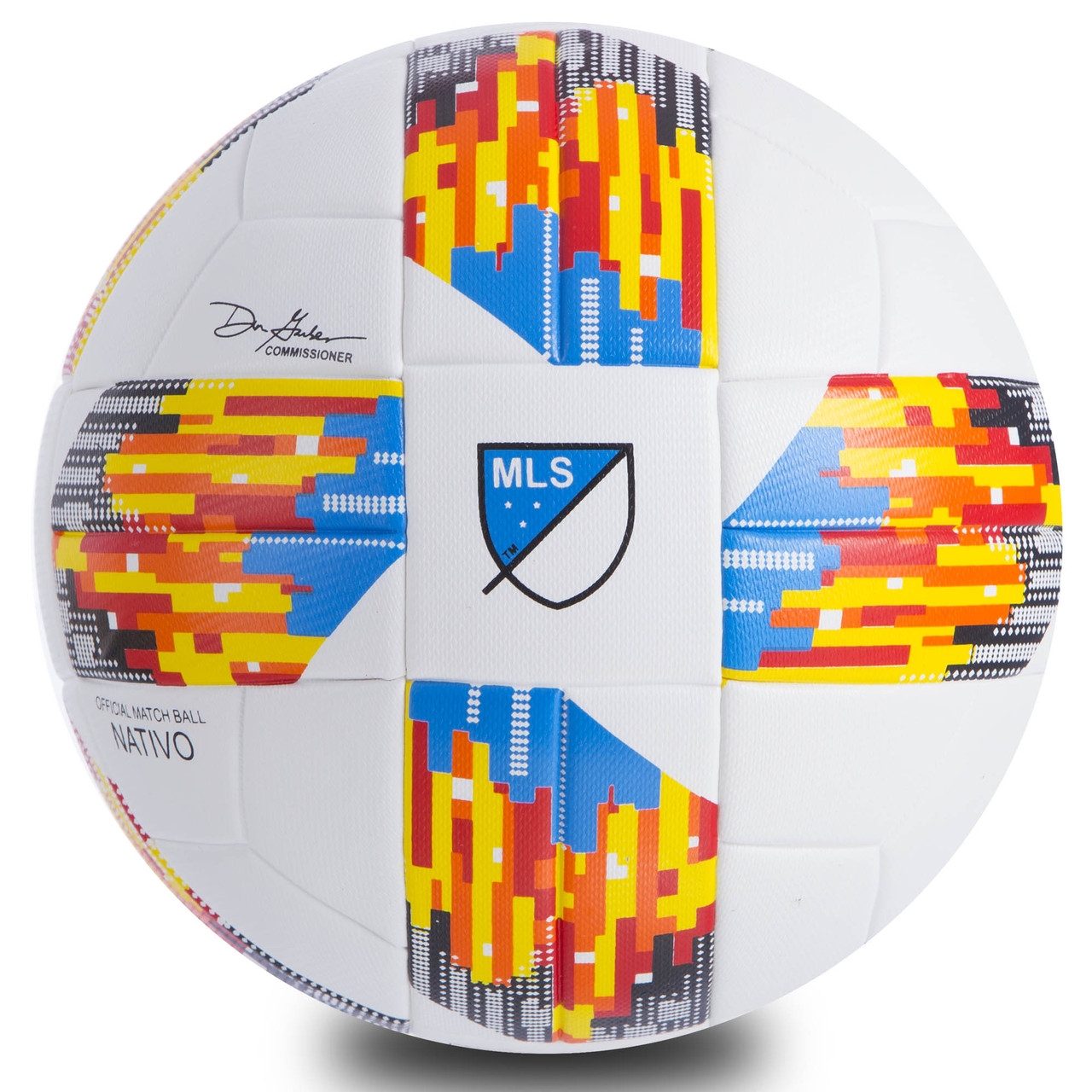 М'яч футбольний №5 PU ламін. Клеєний MLS 2018 FB-0448, №5 кольори в асорт., Білий-помаранчевий