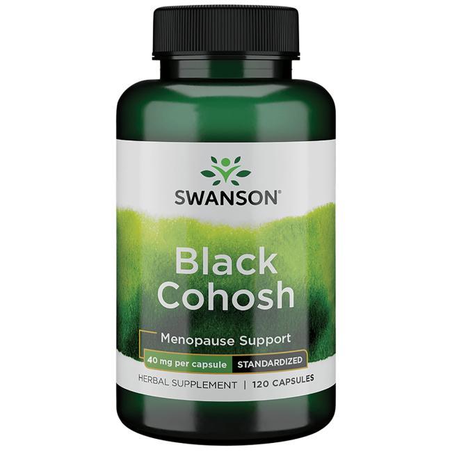 

Клопогон, Swanson, Black Cohosh, 20 мг, 120 капсул