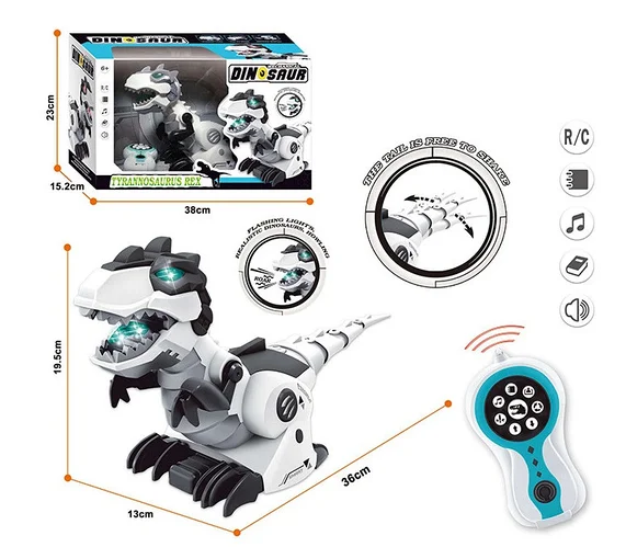 

Интерактивный радиоуправляемый робот динозавр Тираннозавр Рекс 128А-21 в коробке 23*15*38см