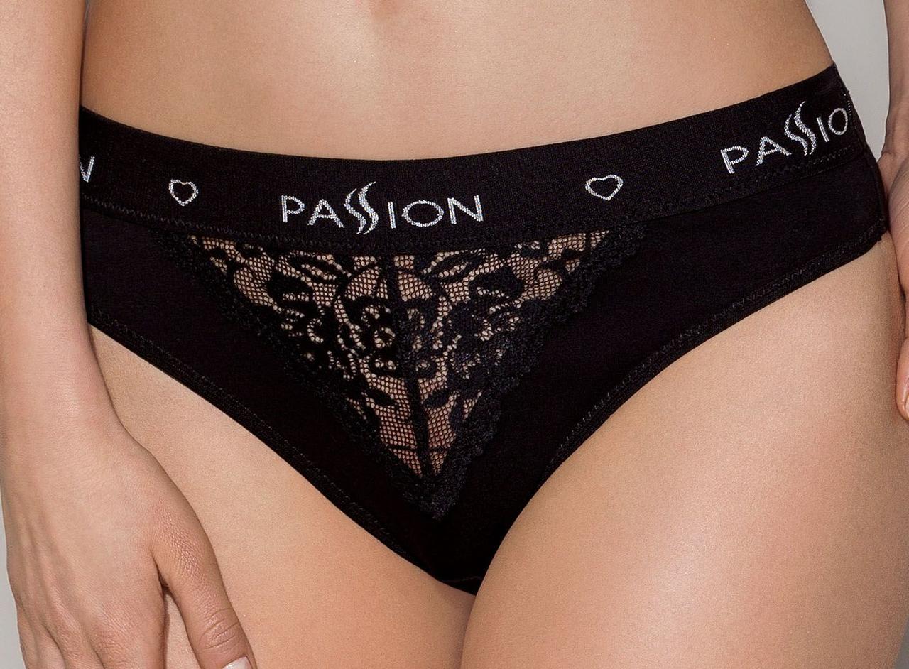 

Трусики с широкой резинкой и кружевом PS001 PANTIES black M - Passion