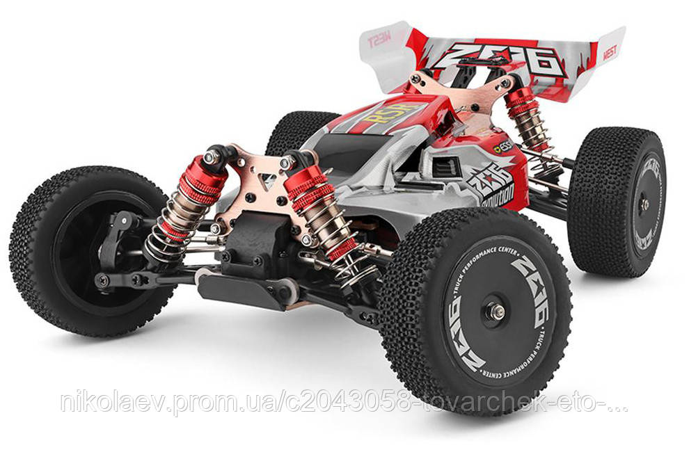 

Машинка на радиоуправлении 1:14 багги WL Toys 144001 4WD (красный)