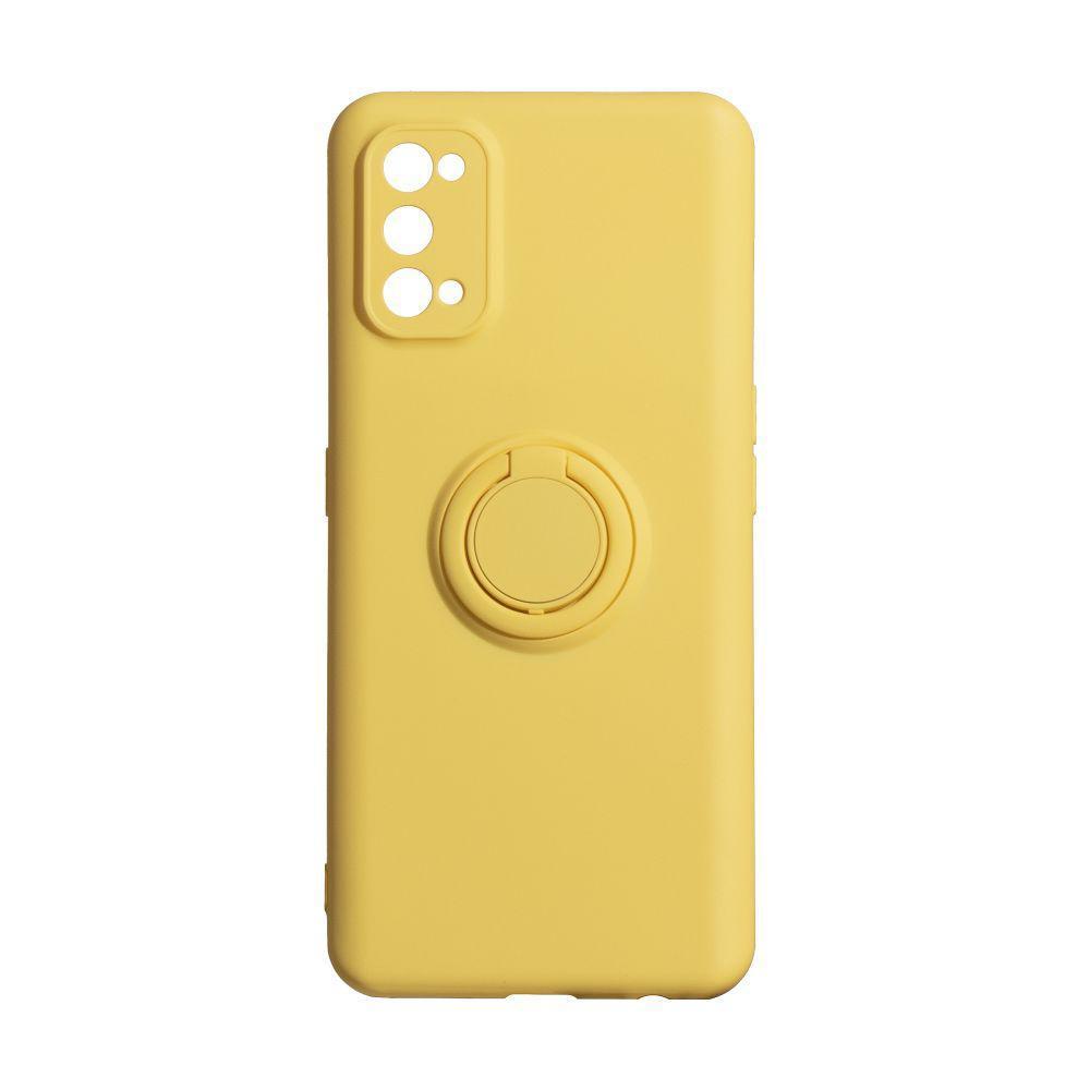 

Чехол Totu Ring Color для Realme 7 Pro Жёлтый, Желтый: yellow