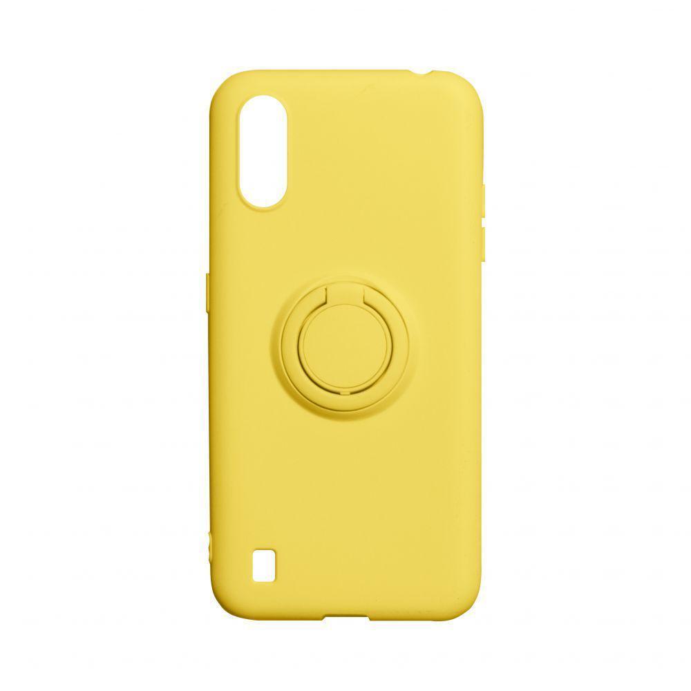 

Чехол Totu Ring Color для Samsung Galaxy A01 SM-A015 Жёлтый, Желтый: yellow