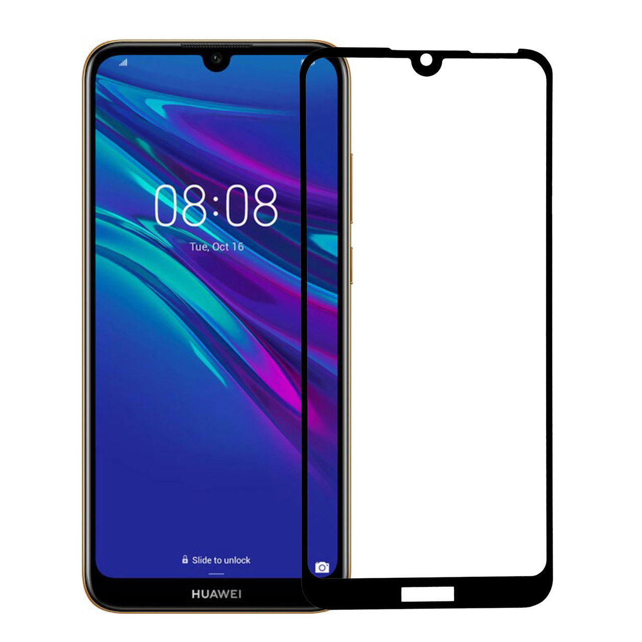 

Защитное стекло для Huawei Y6 2019 Полная проклейка (ARS56671)