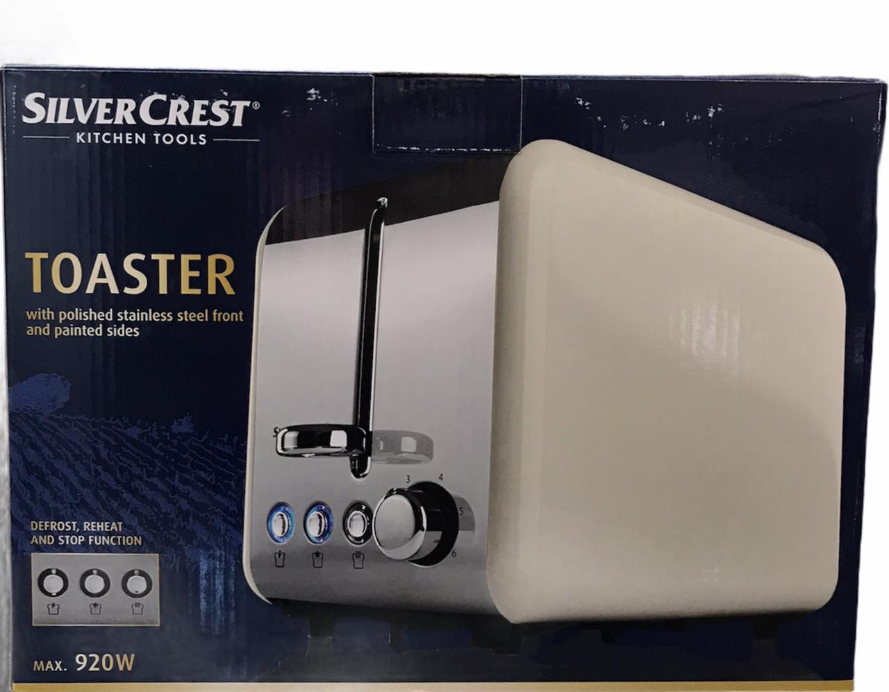 

Тостер SilverCrest STS 920A1 920W бежевый+ 7 режимов обжаривания