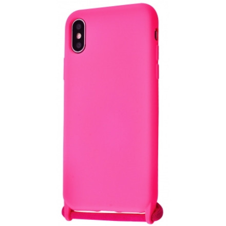 

Чехол (Lanyard Case) для iPhone X, Xs со шнуром Bright Pink