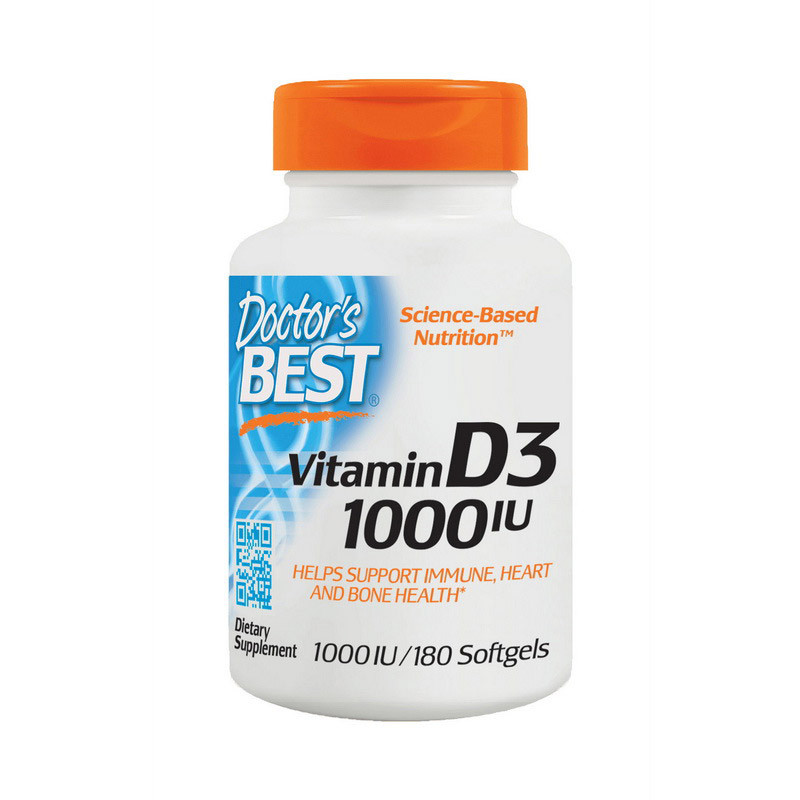 

Витамин D3 Doctor's BEST Vitamin D3 1000 IU (180 softgels)