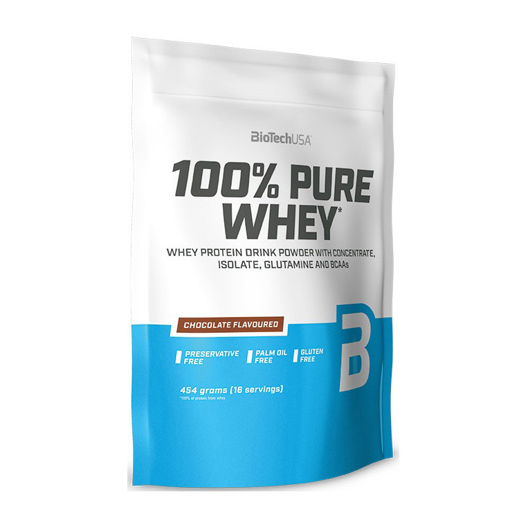 

Сывороточный протеин BioTech 100% Pure Whey (454 g) Печенье и крем