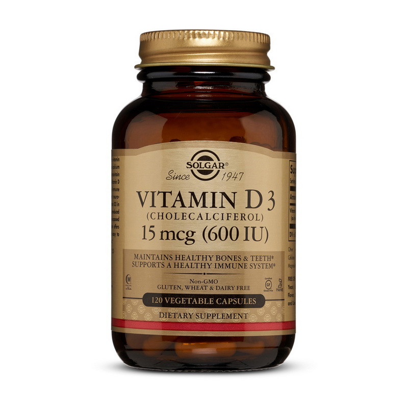 

Витамин D3 Solgar Vitamin D3 600 IU (120 veg caps)