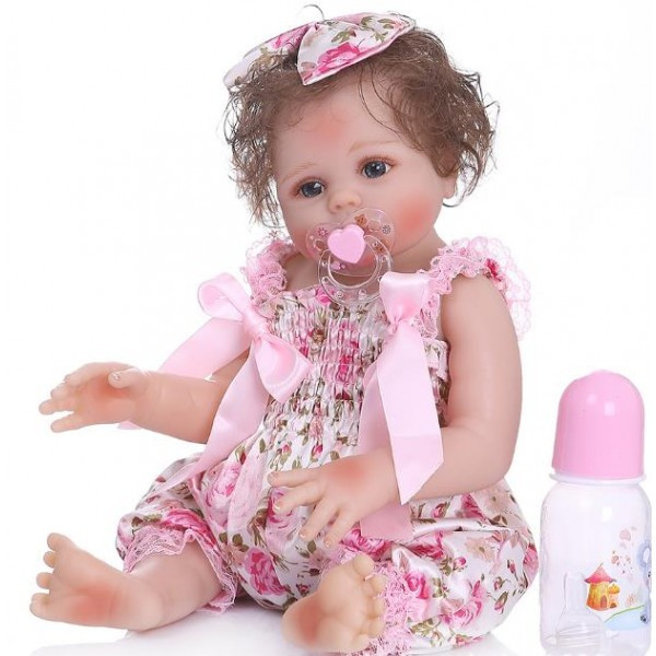 

Силиконовая коллекционная кукла Reborn Doll Девочка Регина 47 см (204)