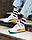 Чоловічі кросівки Adidas ZX 2K Boost Grey Orange Blue | Адідас ЗХ 2К Буст Сірі з помаранчевим і блакитним, фото 3