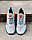 Чоловічі кросівки Adidas ZX 2K Boost Grey Orange Blue | Адідас ЗХ 2К Буст Сірі з помаранчевим і блакитним, фото 9