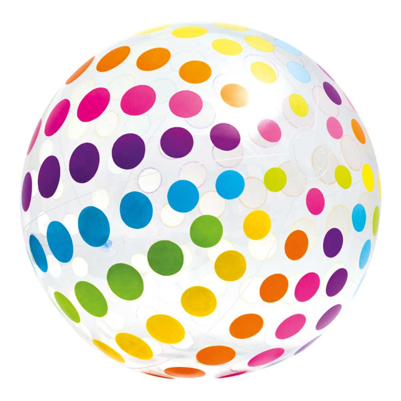

Надувной пляжный мяч 59065 с ремкомплектом, Разноцветный