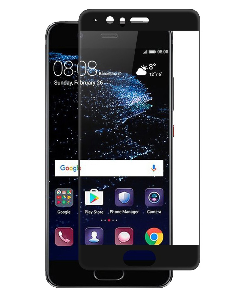 

Защитное стекло Full screen PowerPlant для Huawei P10 Black