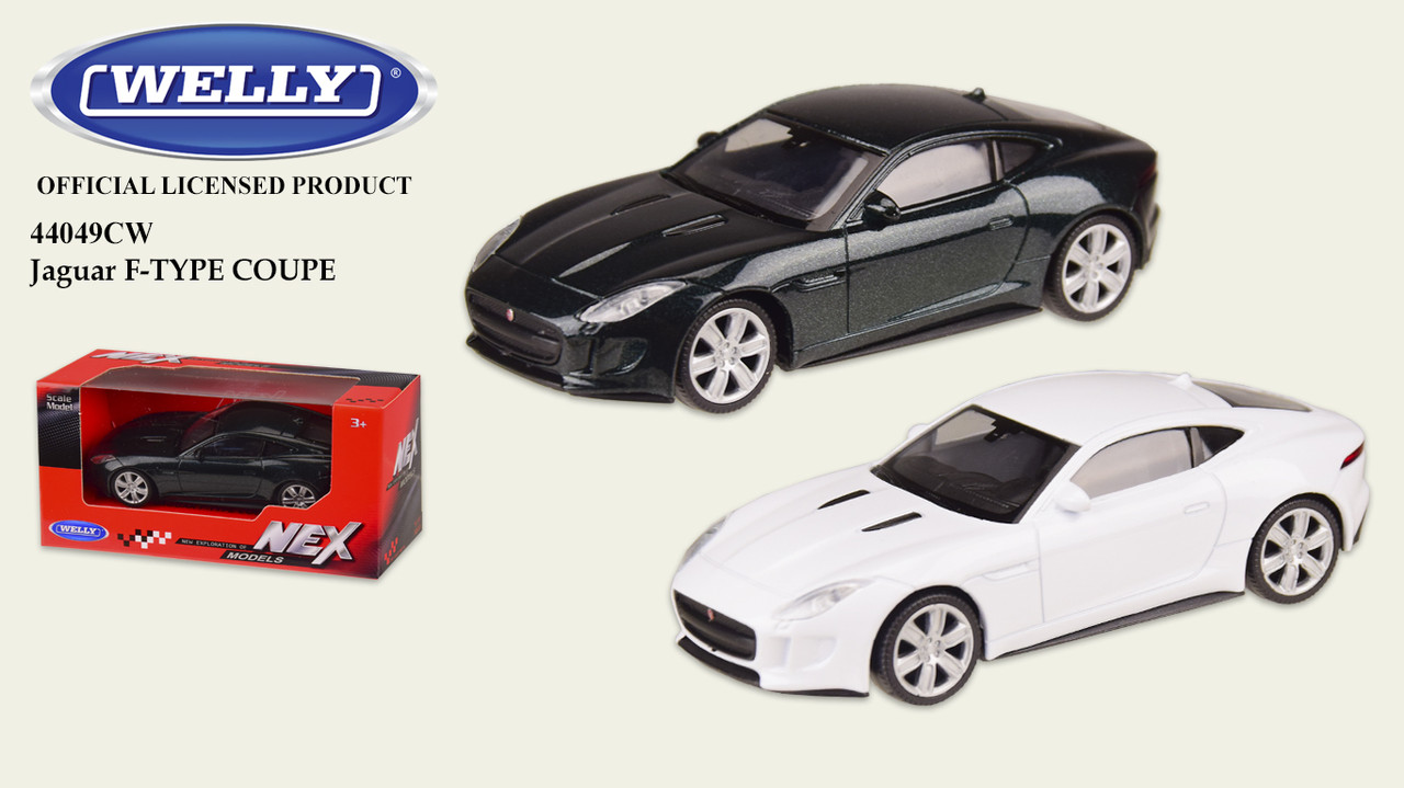 

Машина метал 44049CW "WELLY"1:43 JAGUAR F-TYPE COUPE,2 цвета,в кор.13*6*5,5 см, р-р игрушки