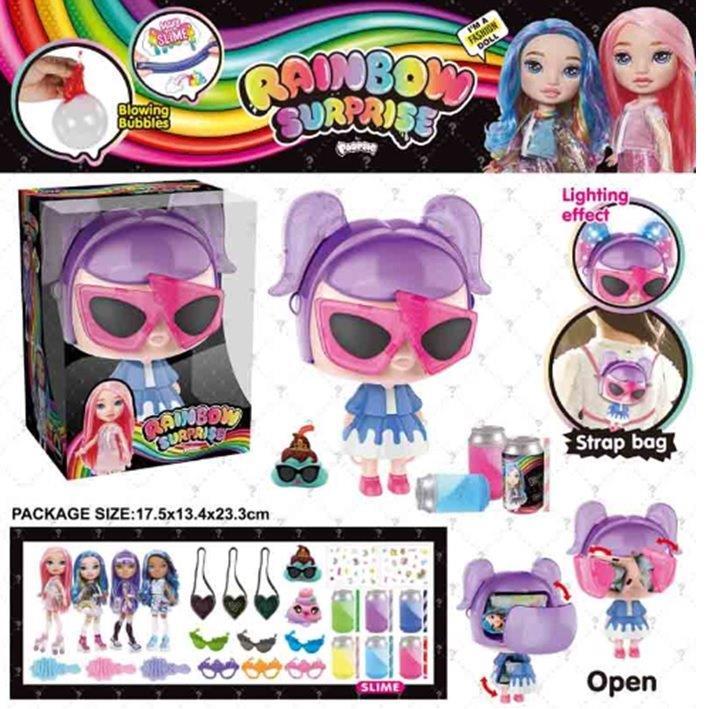 

Игровой набор кукла SURPRISE BL1169 (28шт) сумка в форме RAINBOW SURPRISE fashion dolls,