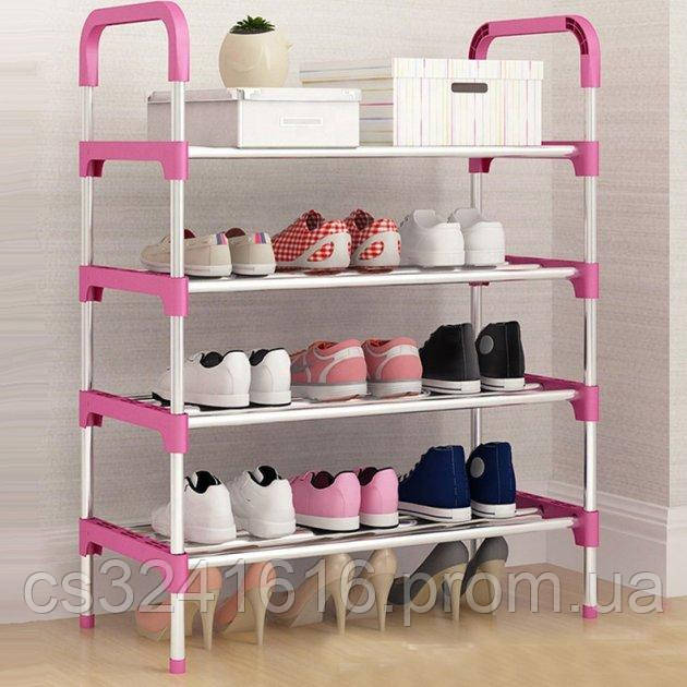 

Полка для обуви складная на 12 пар, полочка для обуви Shoe rack, обувница на 4 полки, обувная полка