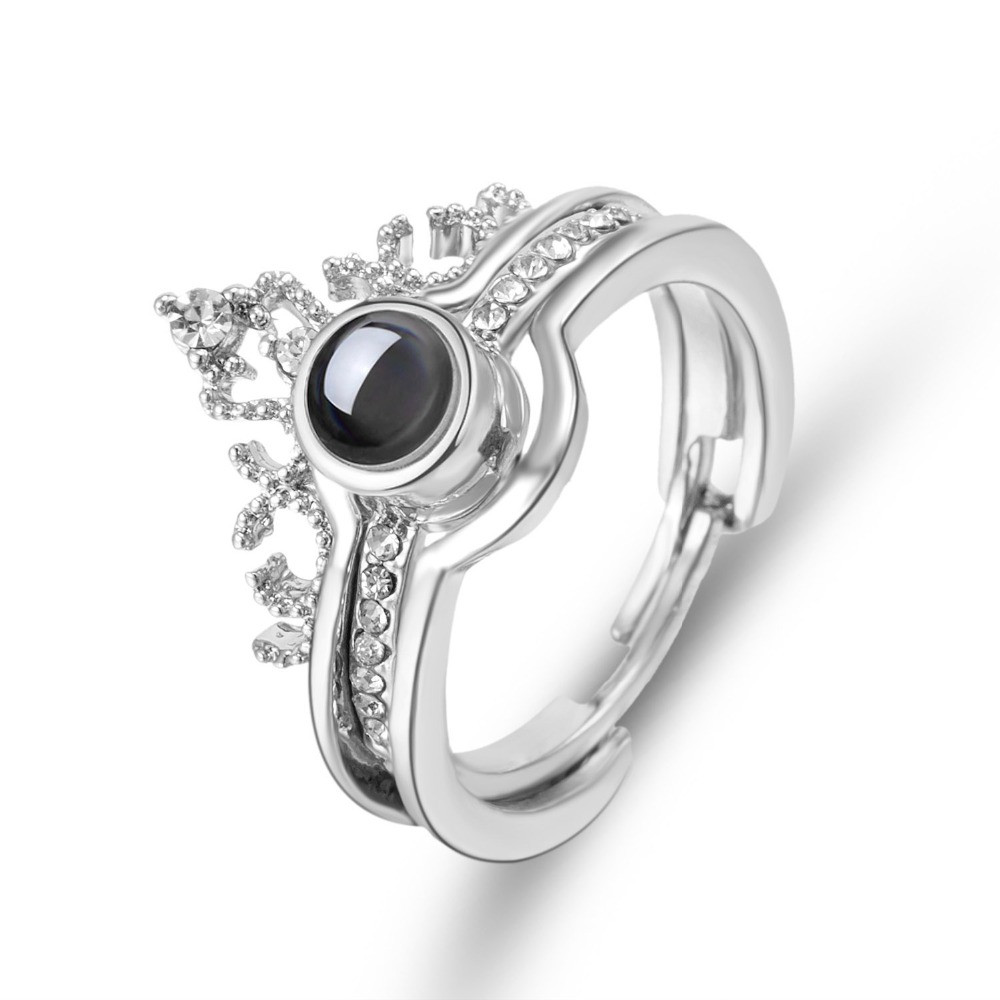 Роскошное обручальное кольцо, кольцо с проекцией на 100 языках - перевод "я  тебя люблю", кольцо для влюбленных, цена 111 грн - Prom.ua (ID#1313107715)