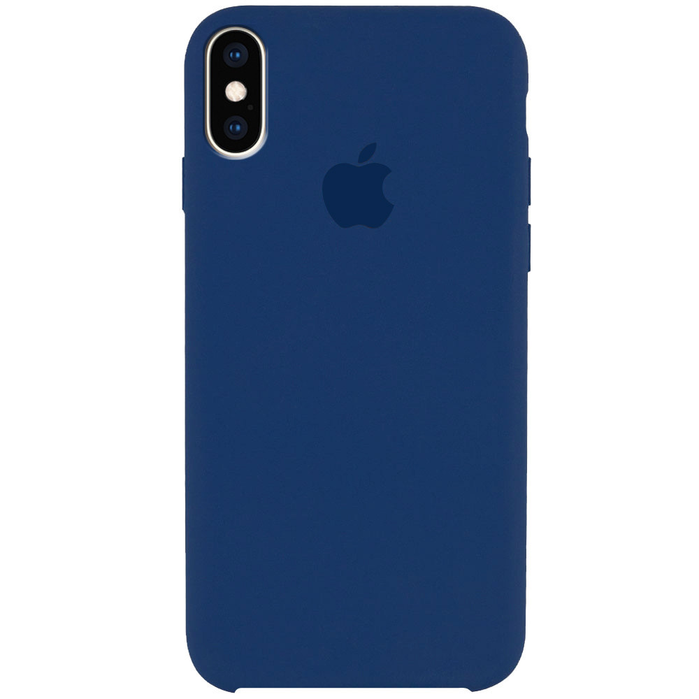 

Уценка Чехол Silicone Case (AA) для Apple iPhone XS Max (6.5"), Дефект упаковки / синий / navy blue