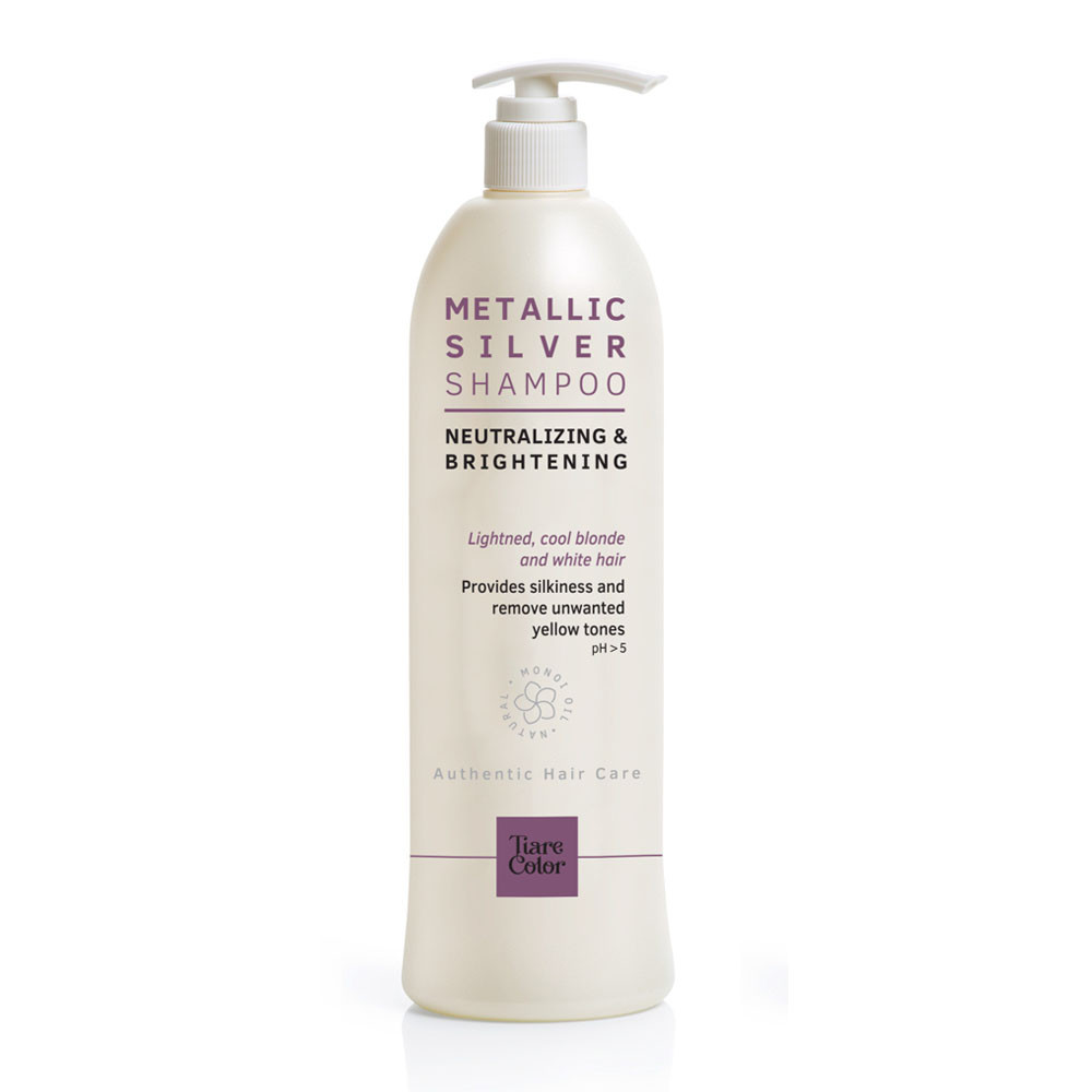 

Шампунь нейтрализация желтизны и сияние Tiarecolor SILVER SHAMPOO