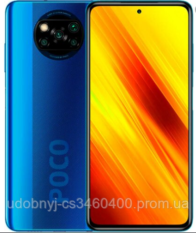 

Смартфон с большим дисплеем, нфс модулем и 4 камерами на 2 сим Xiaomi Poco X3 6/128GB Blue NFC ЕВРОПА, Синий