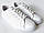 Sneakers White! Сникеры кеди жіночі білі на шнурках з перфорацією шкіра натуральна, фото 5